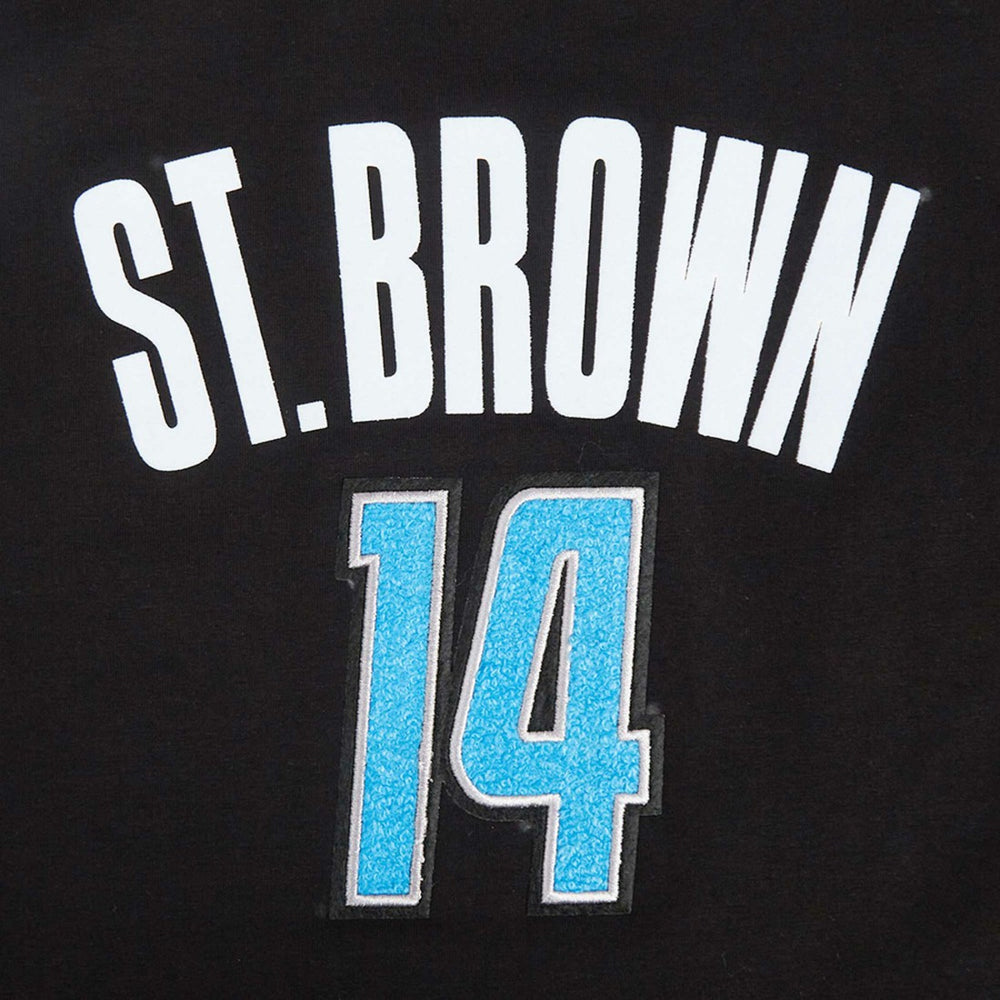 Detroit Lions Amon-Ra St. Brown  Pro Standard Women's Player Name & Number Cropped Boxy T-Shirt | NFL New