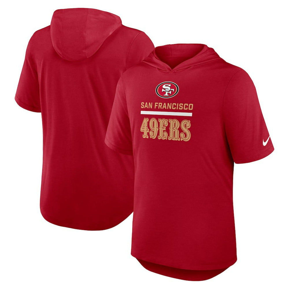 San Francisco 49ers Lockup Tri-Blend Hoodie T-Shirt | NFL Online