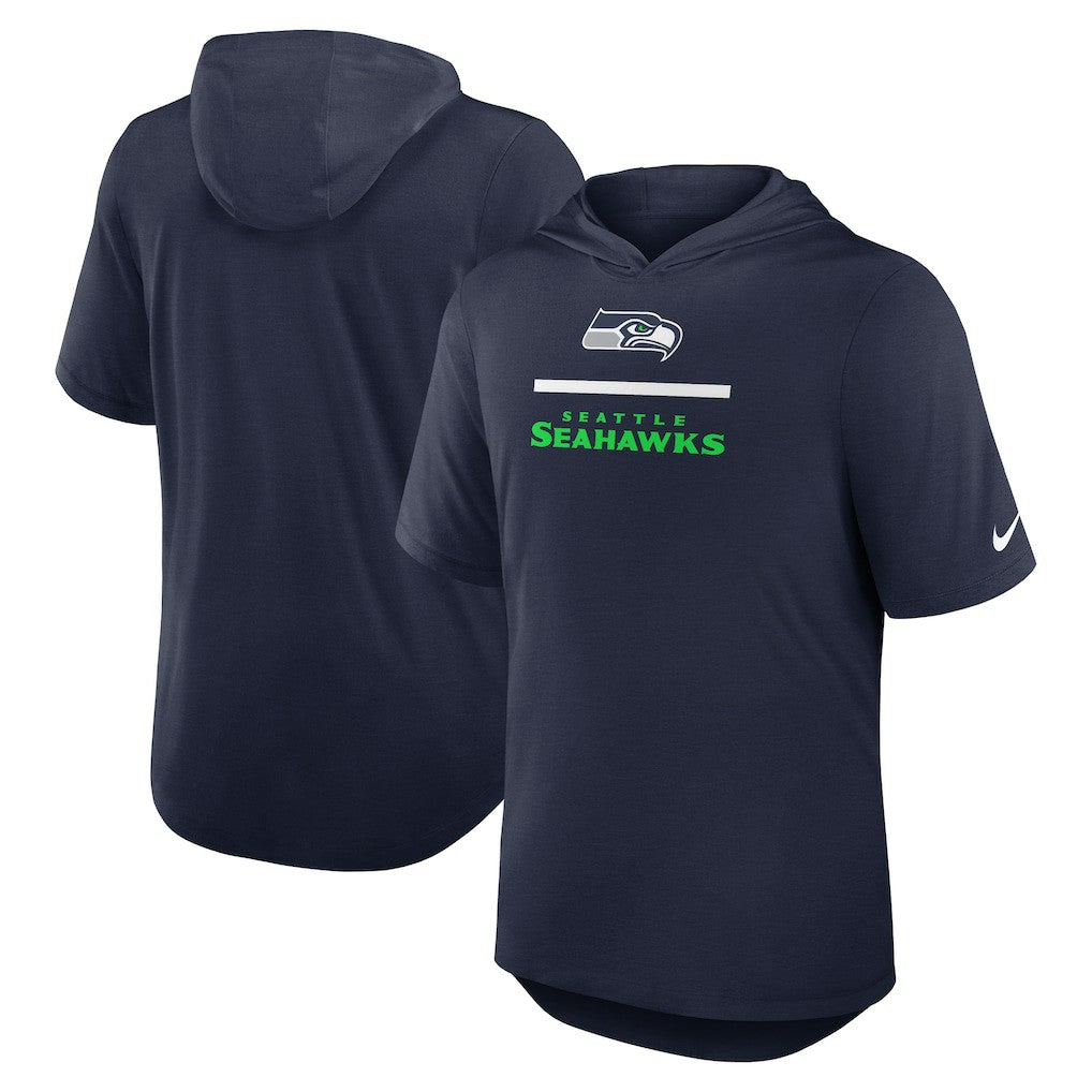 Seattle Seahawks Lockup Tri-Blend Hoodie T-Shirt | NFL US
