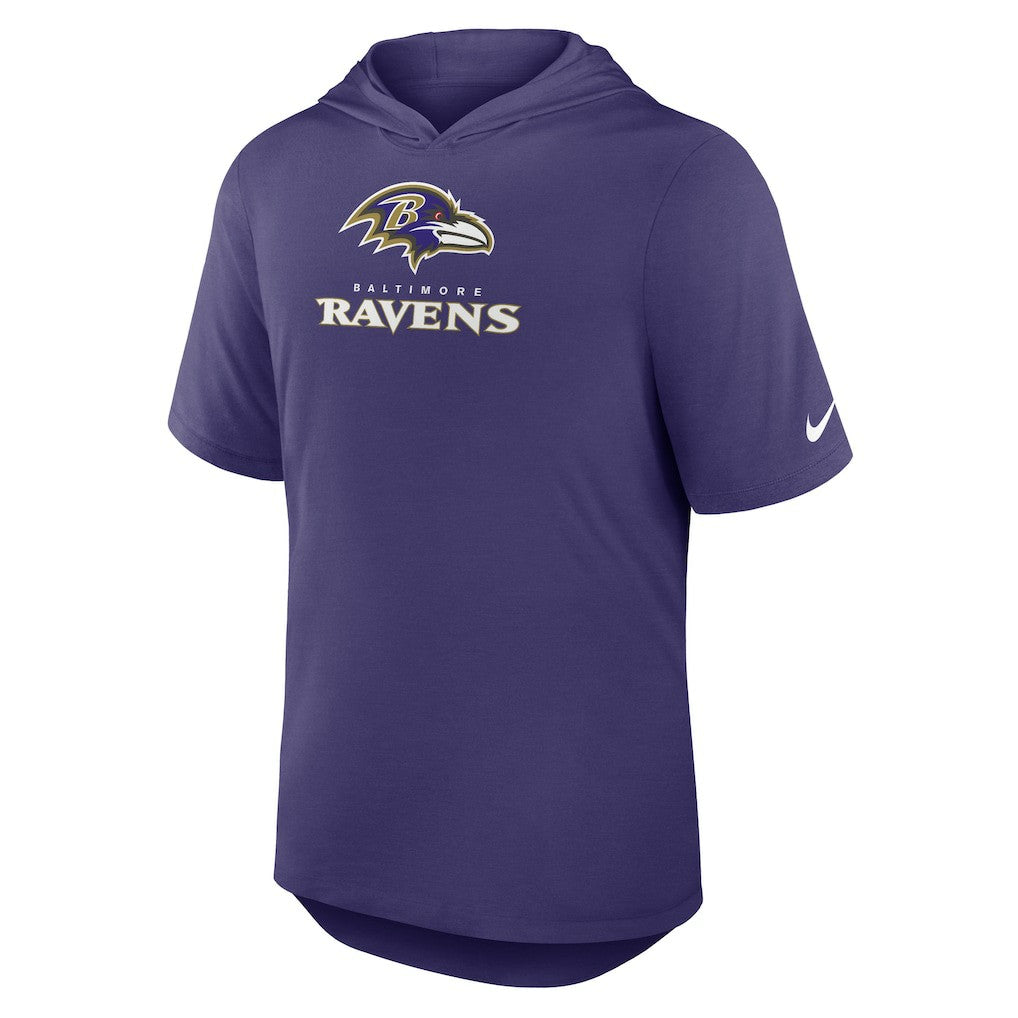 Baltimore Ravens Lockup Tri-Blend Hoodie T-Shirt | NFL New