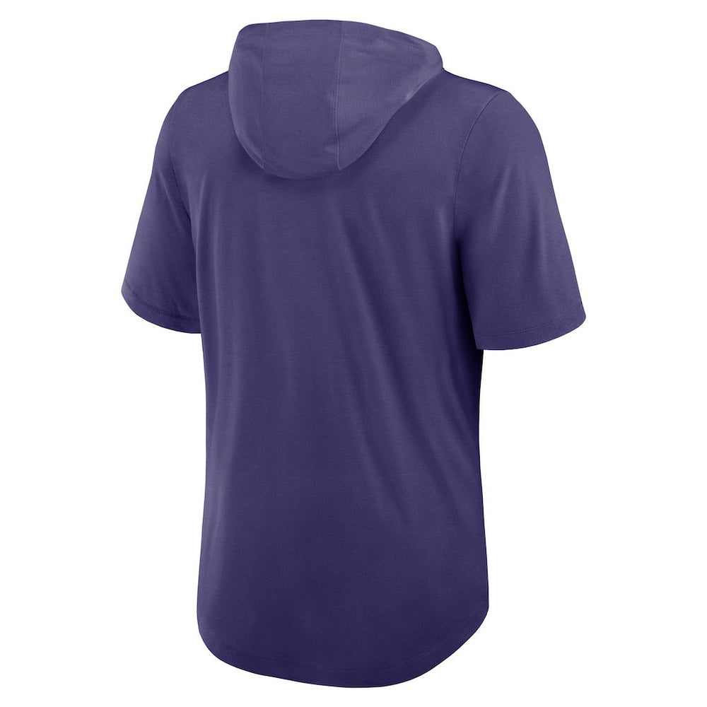 Baltimore Ravens Lockup Tri-Blend Hoodie T-Shirt | NFL New