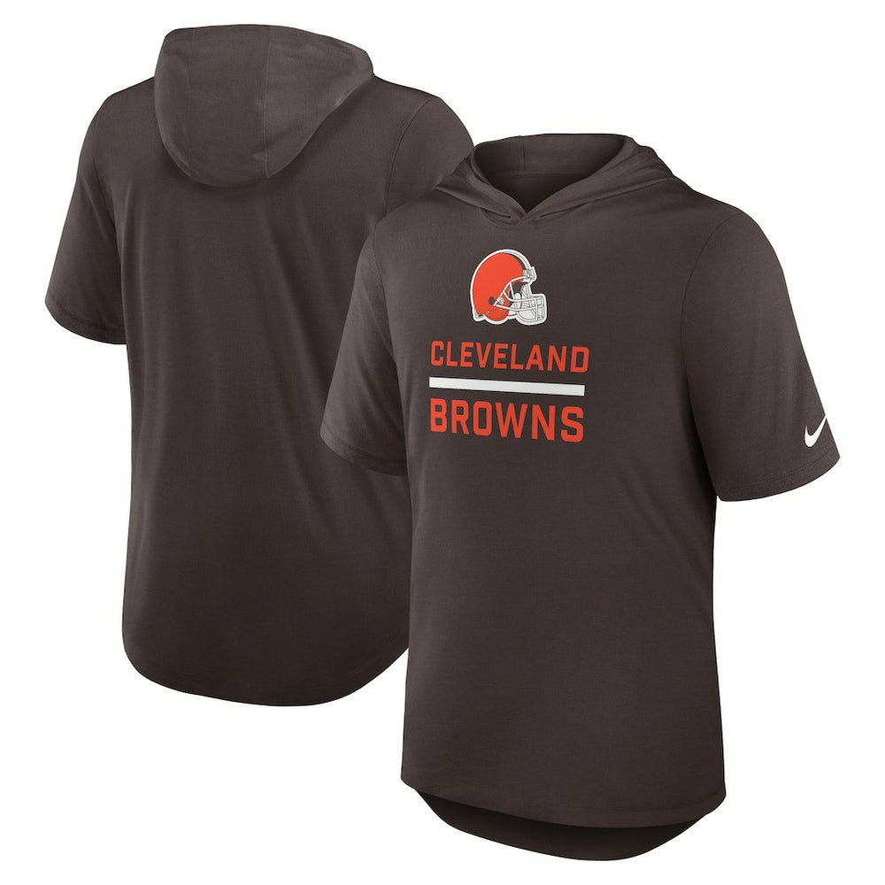 Cleveland Browns Lockup Tri-Blend Hoodie T-Shirt | NFL Outlet