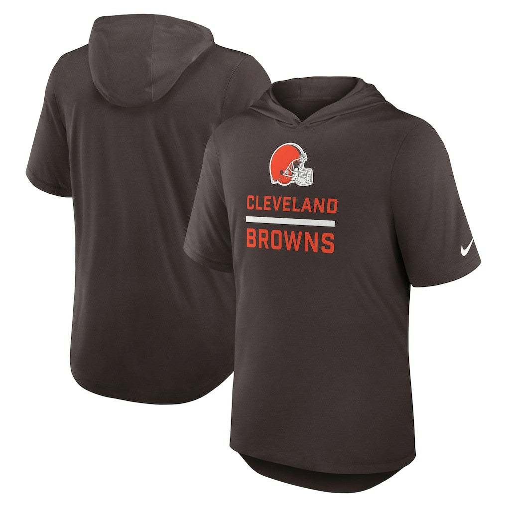 Cleveland Browns Lockup Tri-Blend Hoodie T-Shirt | NFL Outlet