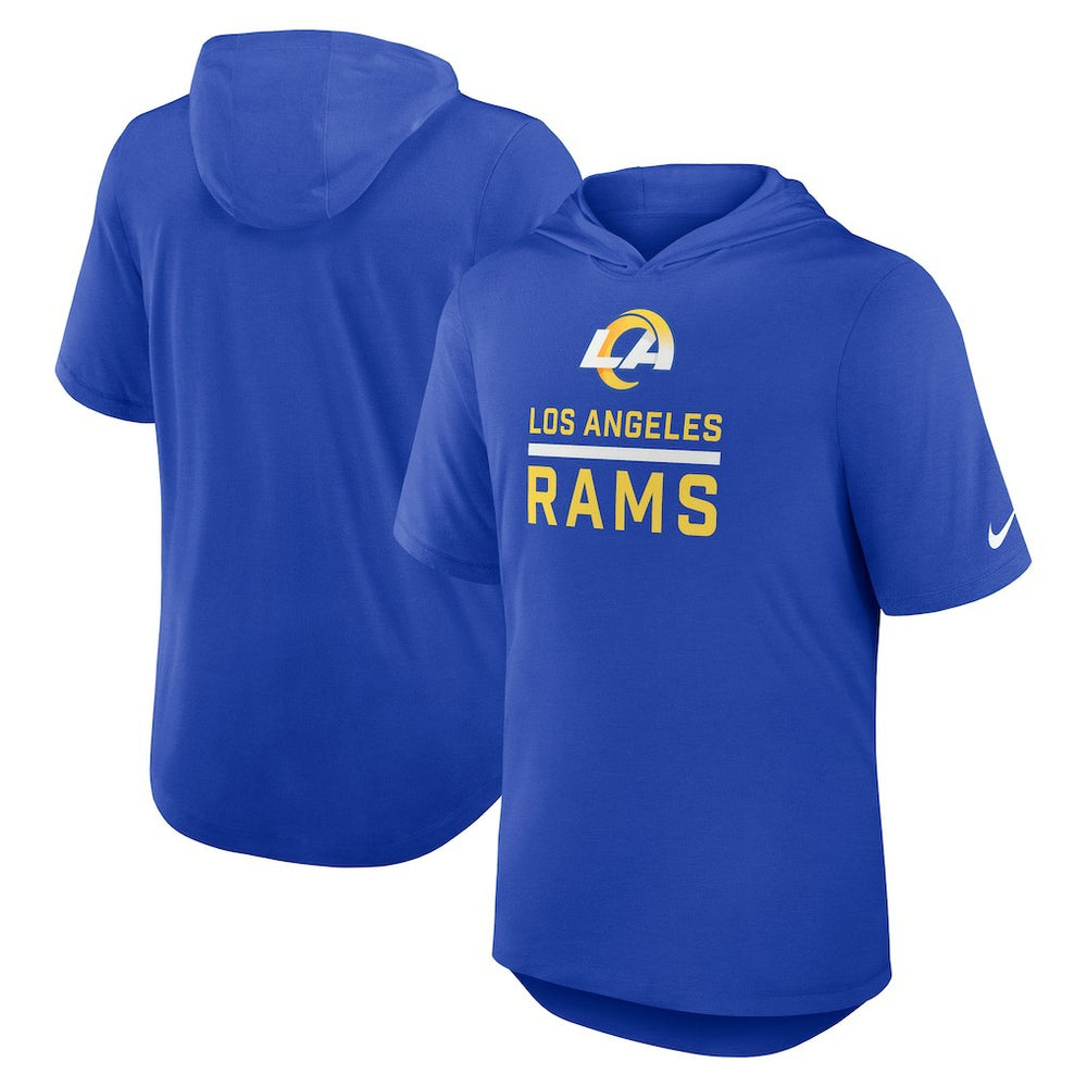Los Angeles Rams Lockup Tri-Blend Hoodie T-Shirt | NFL Sale