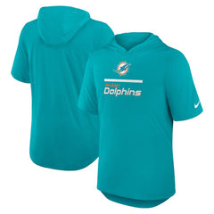 Miami Dolphins Lockup Tri-Blend Hoodie T-Shirt | NFL Online
