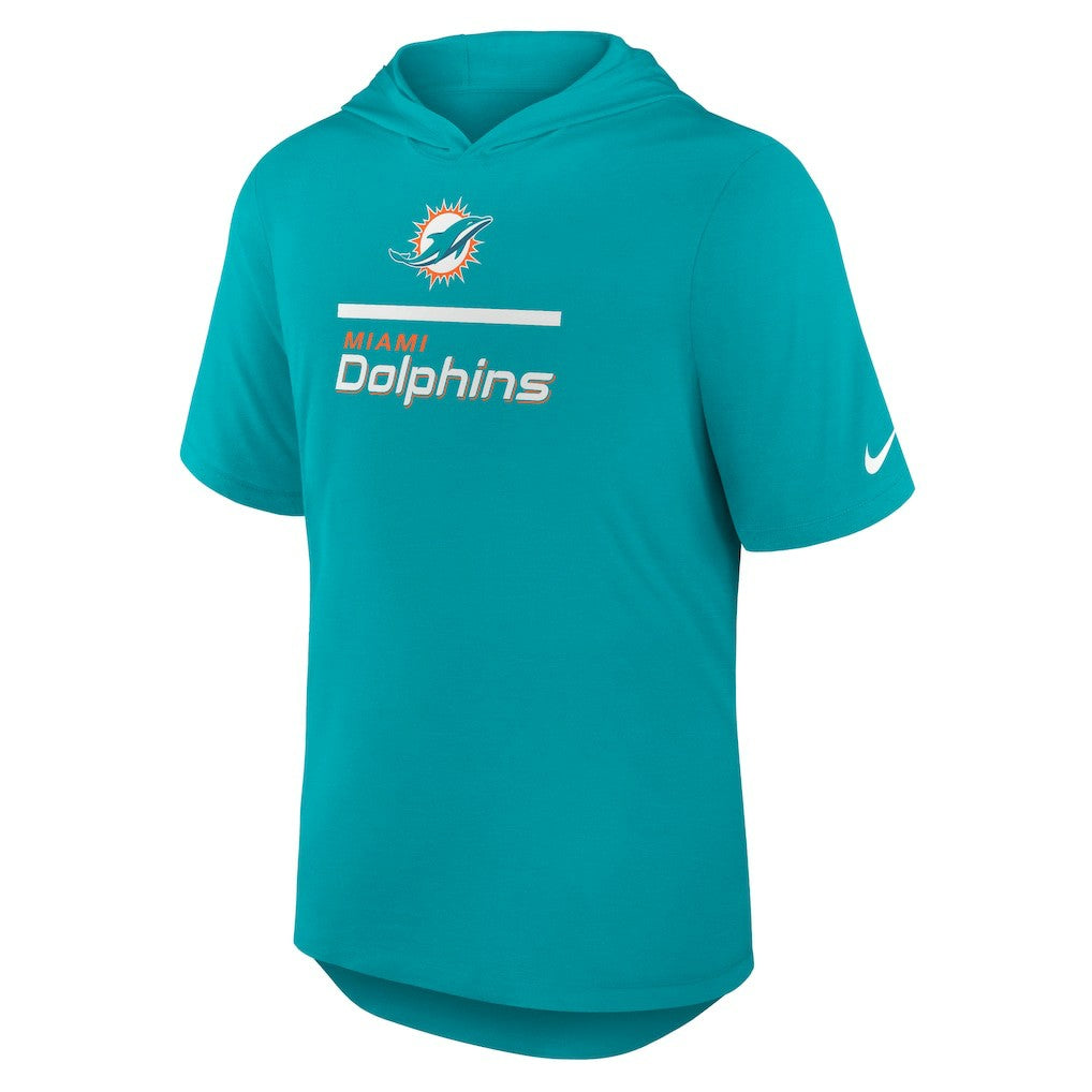 Miami Dolphins Lockup Tri-Blend Hoodie T-Shirt | NFL Online