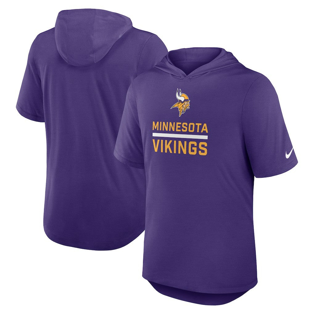 Minnesota Vikings Lockup Tri-Blend Hoodie T-Shirt | NFL Online