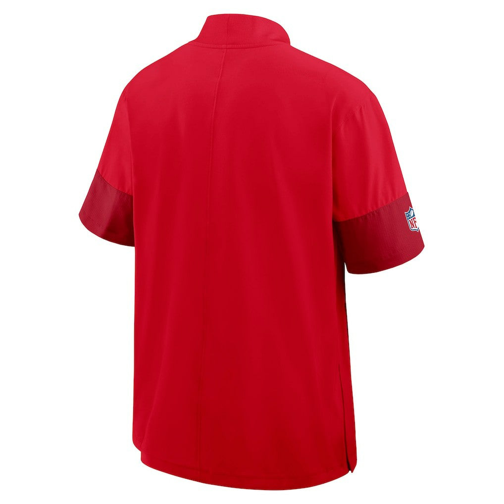 Kansas City Chiefs Sideline Short Sleeve Quarter-Zip Dri-FIT Coach Jacket | NFL Online