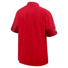 Kansas City Chiefs Sideline Short Sleeve Quarter-Zip Dri-FIT Coach Jacket | NFL Online