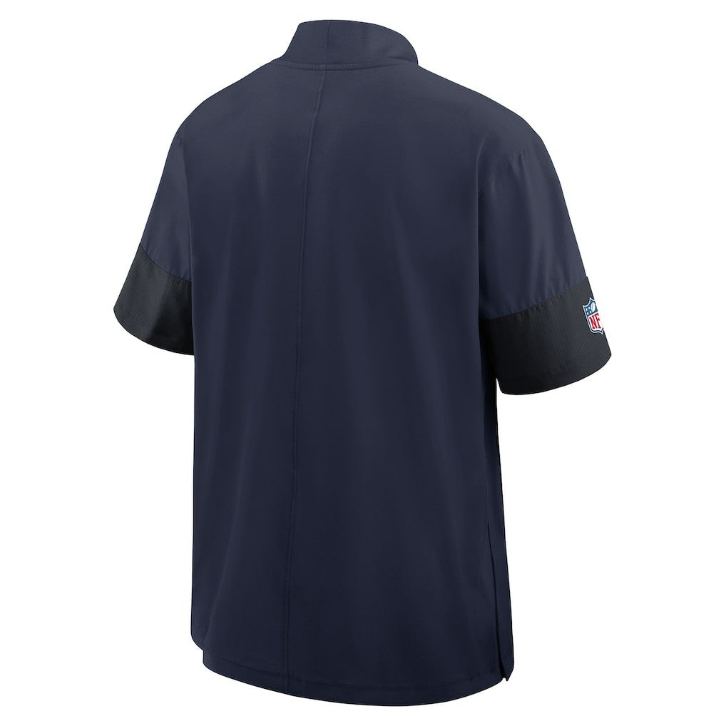 Seattle Seahawks Sideline Short Sleeve Quarter-Zip Dri-FIT Coach Jacket | NFL New