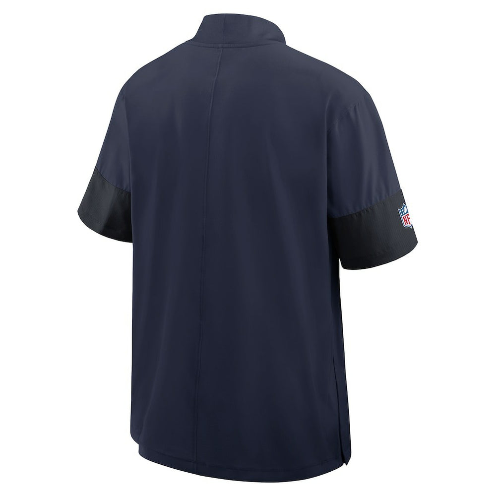 Seattle Seahawks Sideline Short Sleeve Quarter-Zip Dri-FIT Coach Jacket | NFL New