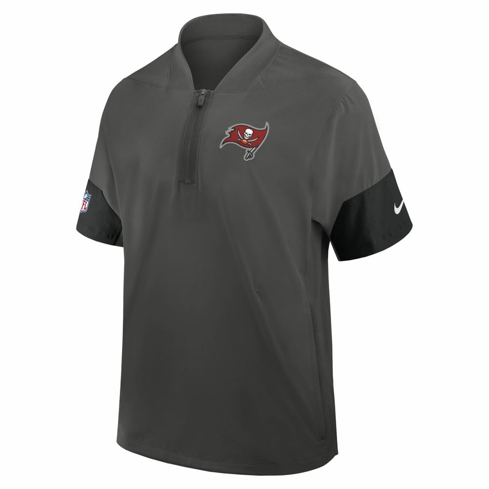 Tampa Bay Buccaneers Sideline Short Sleeve Quarter-Zip Dri-FIT Coach Jacket | NFL Hot