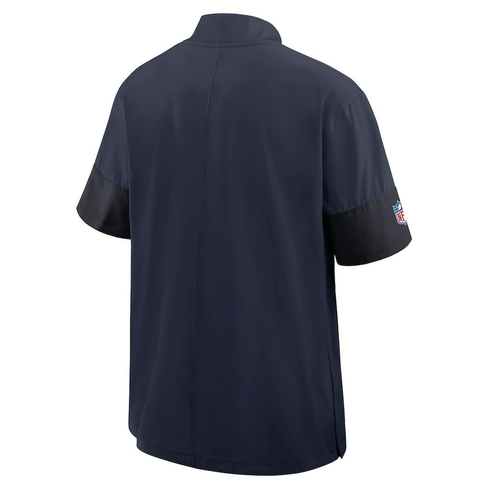New England Patriots Sideline Short Sleeve Quarter-Zip Dri-FIT Coach Jacket | NFL US