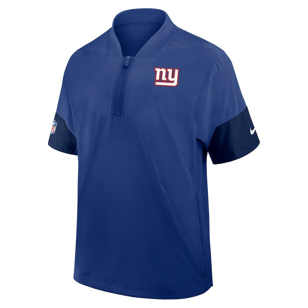 New York Giants Sideline Short Sleeve Quarter-Zip Dri-FIT Coach Jacket | NFL Near me