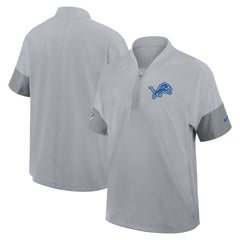 Detroit Lions Sideline Short Sleeve Quarter-Zip Dri-FIT Coach Jacket | NFL Online