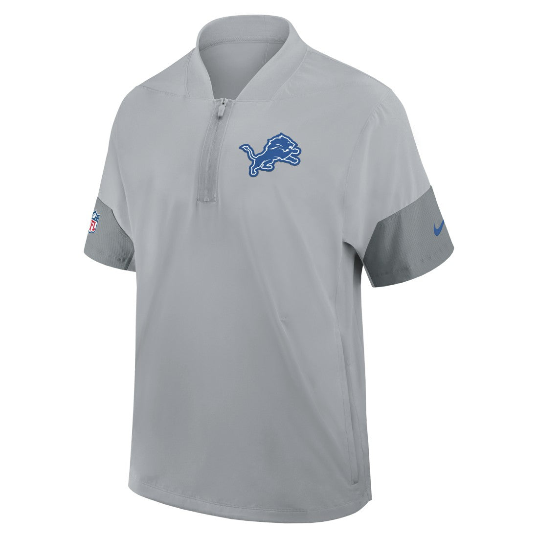 Detroit Lions Sideline Short Sleeve Quarter-Zip Dri-FIT Coach Jacket | NFL Online