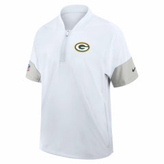 Green Bay Packers Sideline Short Sleeve Quarter-Zip Dri-FIT Coach Jacket | NFL US