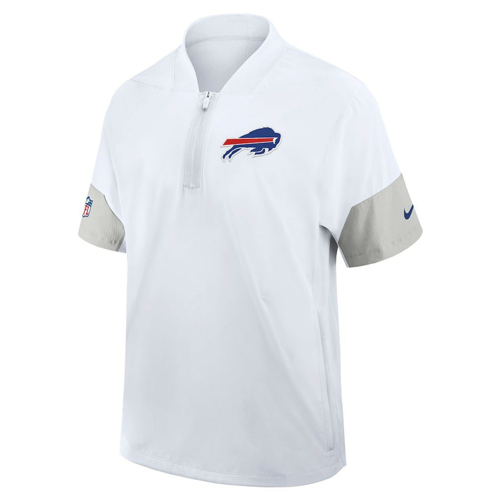 Buffalo Bills Sideline Short Sleeve Quarter-Zip Dri-FIT Coach Jacket | NFL Outlet
