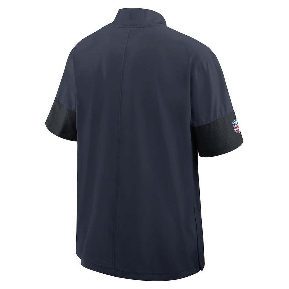 Chicago Bears Sideline Short Sleeve Quarter-Zip Dri-FIT Coach Jacket | NFL New