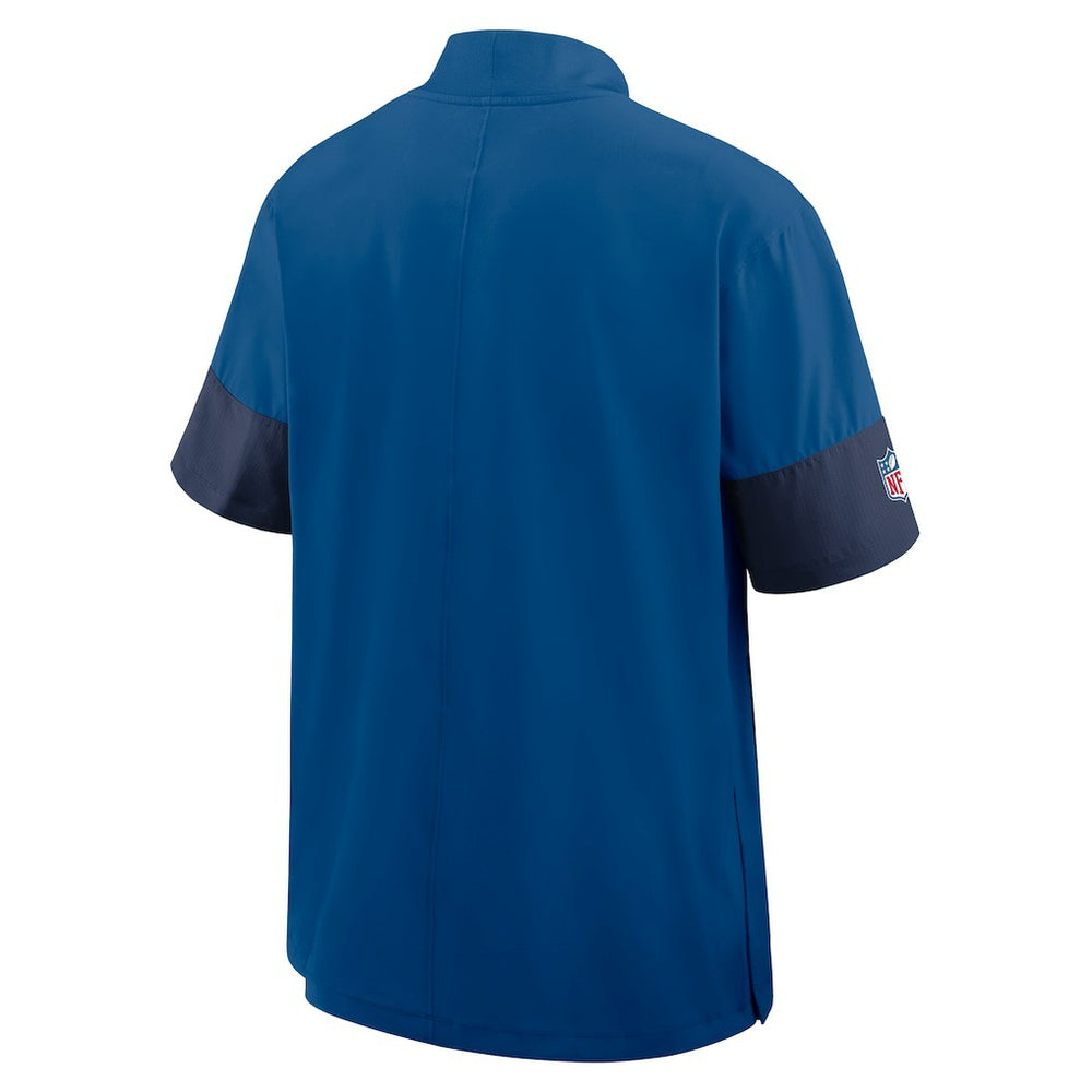 Indianapolis Colts Sideline Short Sleeve Quarter-Zip Dri-FIT Coach Jacket | NFL On sale