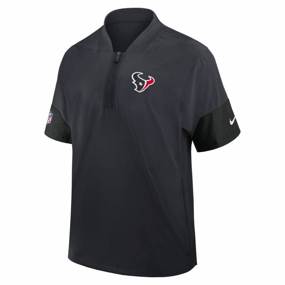 Houston Texans Sideline Short Sleeve Quarter-Zip Dri-FIT Coach Jacket | NFL Near me