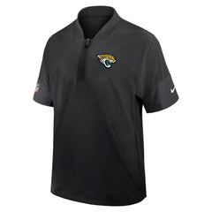 Jacksonville Jaguars Sideline Short Sleeve Quarter-Zip Dri-FIT Coach Jacket | NFL New
