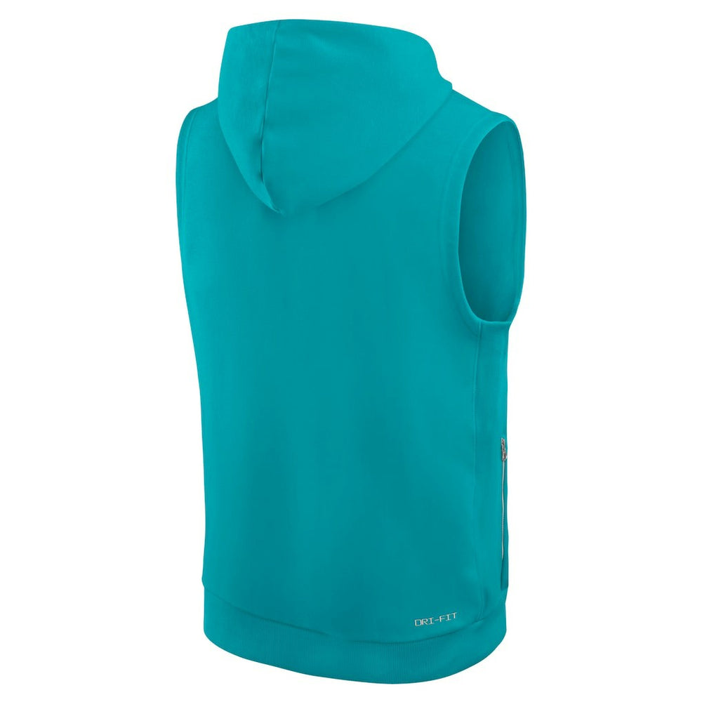 Miami Dolphins Sideline Standard Issue Dri-FIT Sleeveless Hoodie | NFL Near me