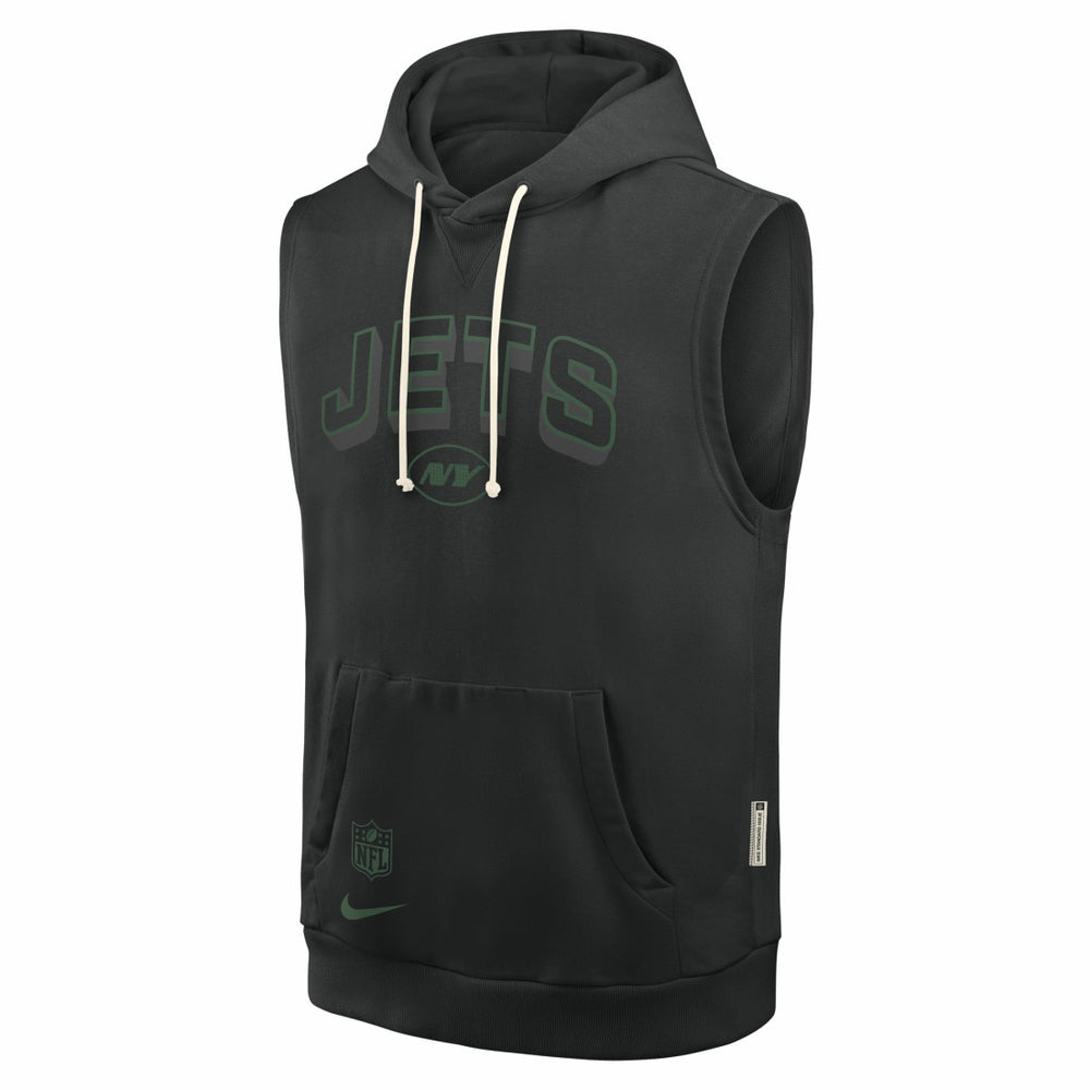 New York Jets Sideline Standard Issue Dri-FIT Sleeveless Hoodie | NFL US