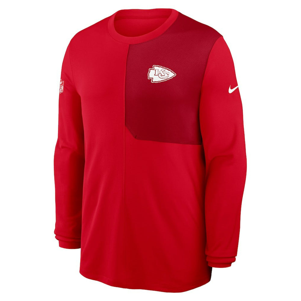 Kansas City Chiefs Sideline Coach UV Dri-FIT Long Sleeve Shirt | NFL New