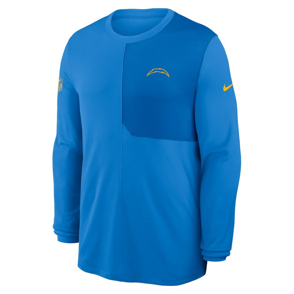 Los Angeles Chargers Sideline Coach UV Dri-FIT Long Sleeve Shirt | NFL Discount