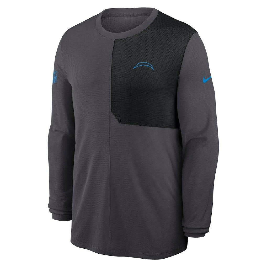 Los Angeles Chargers Sideline Coach UV Dri-FIT Long Sleeve Shirt | NFL Discount