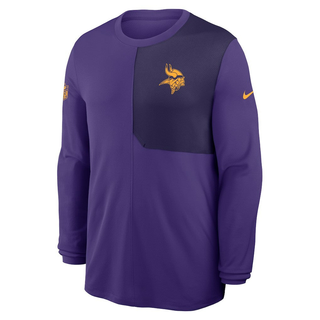 Minnesota Vikings Sideline Coach UV Dri-FIT Long Sleeve Shirt | NFL New