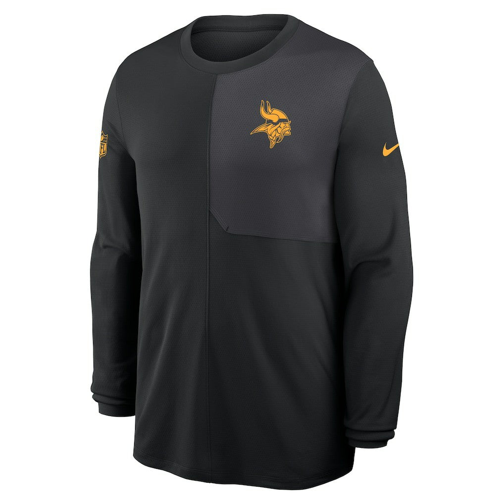 Minnesota Vikings Sideline Coach UV Dri-FIT Long Sleeve Shirt | NFL Outlet