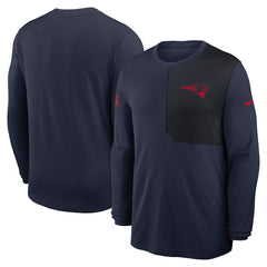 New England Patriots Sideline Coach UV Dri-FIT Long Sleeve Shirt | NFL US