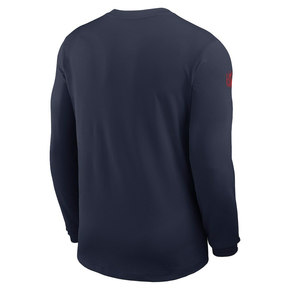 New England Patriots Sideline Coach UV Dri-FIT Long Sleeve Shirt | NFL US