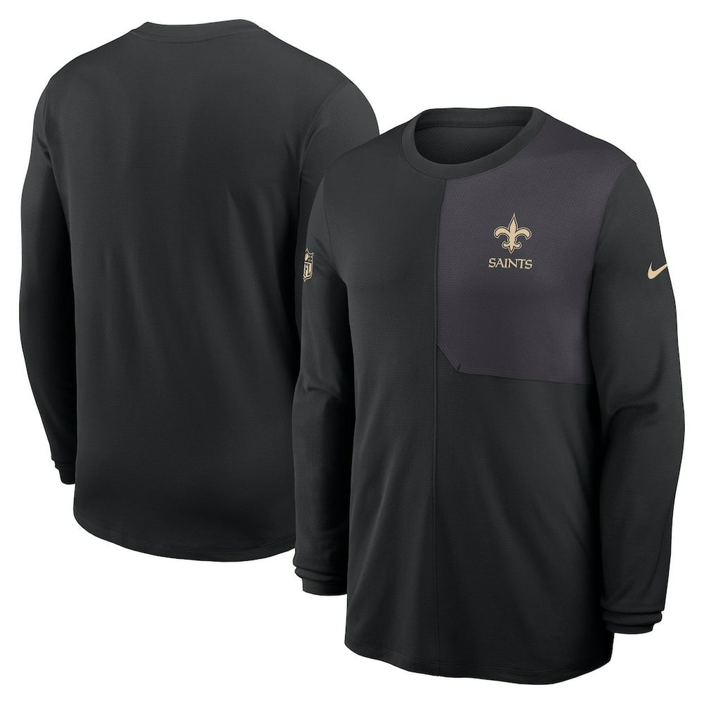 New Orleans Saints Sideline Coach UV Dri-FIT Long Sleeve Shirt | NFL Sale