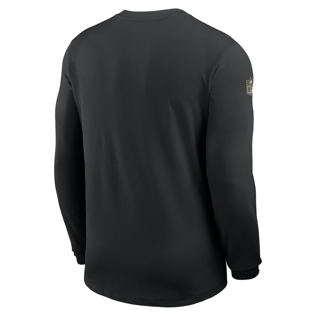 New Orleans Saints Sideline Coach UV Dri-FIT Long Sleeve Shirt | NFL Sale