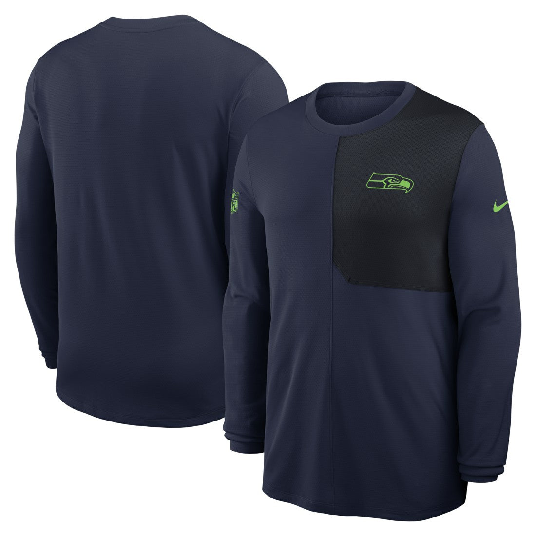 Seattle Seahawks Sideline Coach UV Dri-FIT Long Sleeve Shirt | NFL New