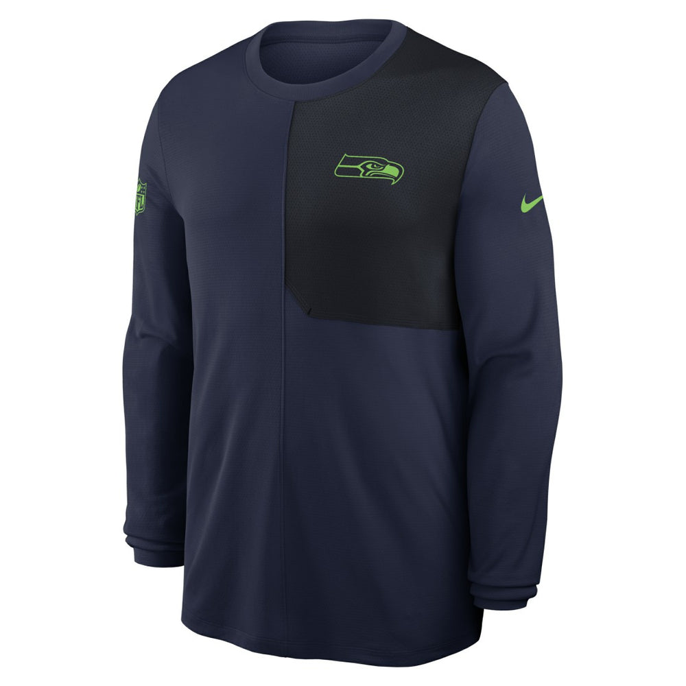 Seattle Seahawks Sideline Coach UV Dri-FIT Long Sleeve Shirt | NFL New