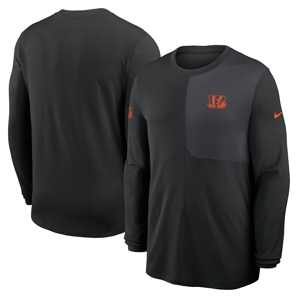 Cincinnati Bengals Sideline Coach UV Dri-FIT Long Sleeve Shirt | NFL Online
