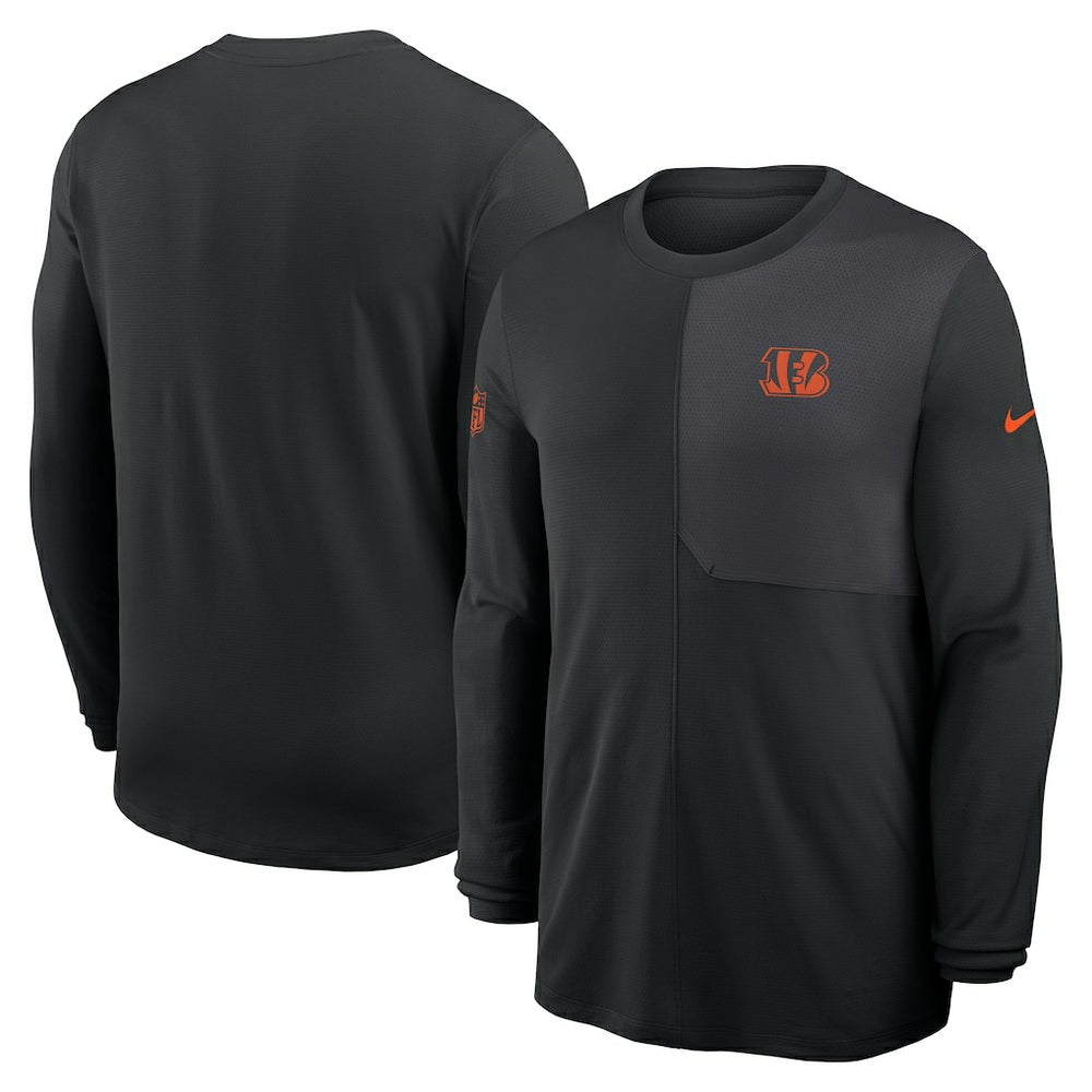 Cincinnati Bengals Sideline Coach UV Dri-FIT Long Sleeve Shirt | NFL Online