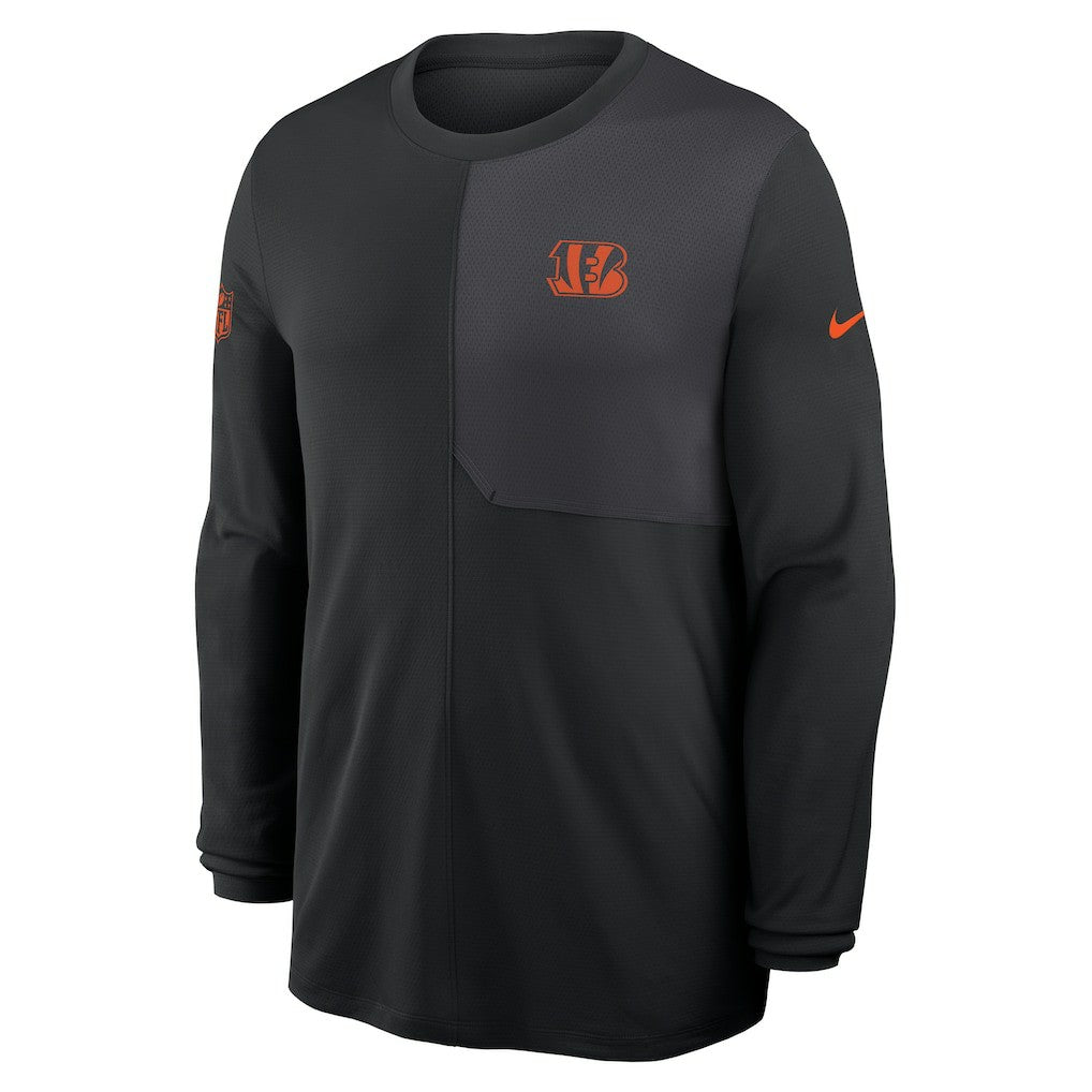Cincinnati Bengals Sideline Coach UV Dri-FIT Long Sleeve Shirt | NFL Online