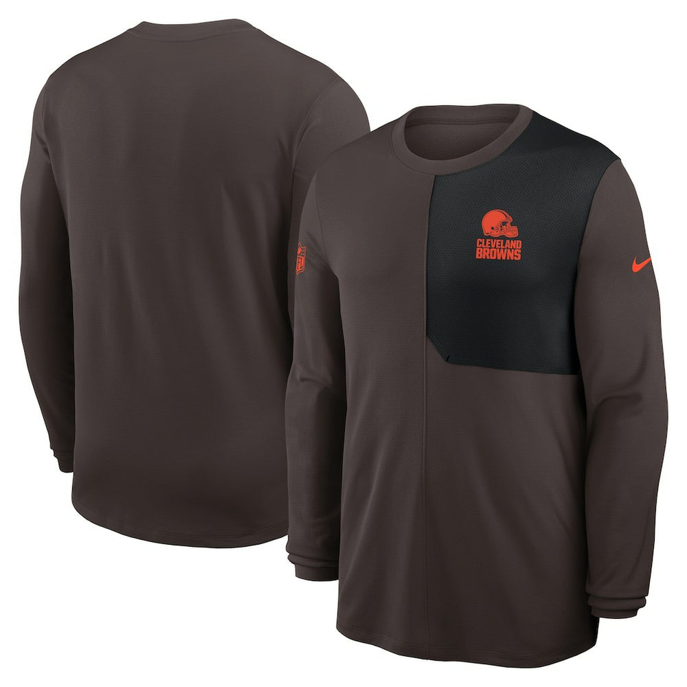 Cleveland Browns Sideline Coach UV Dri-FIT Long Sleeve Shirt | NFL Sale
