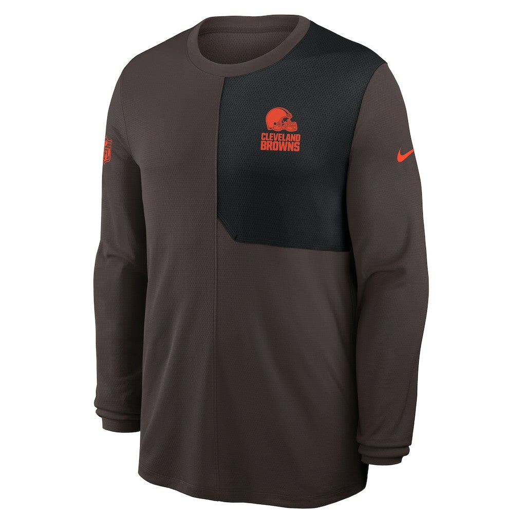 Cleveland Browns Sideline Coach UV Dri-FIT Long Sleeve Shirt | NFL Sale