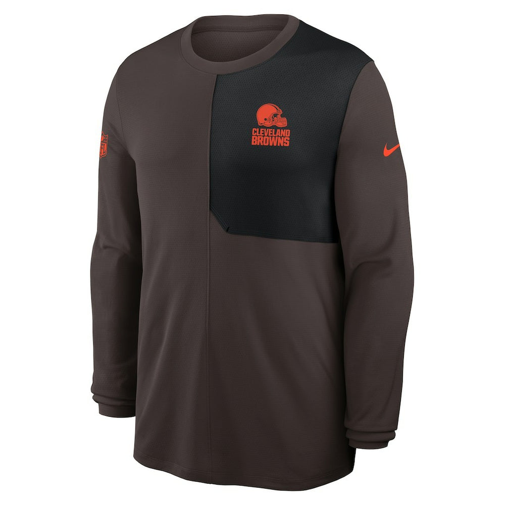 Cleveland Browns Sideline Coach UV Dri-FIT Long Sleeve Shirt | NFL Sale