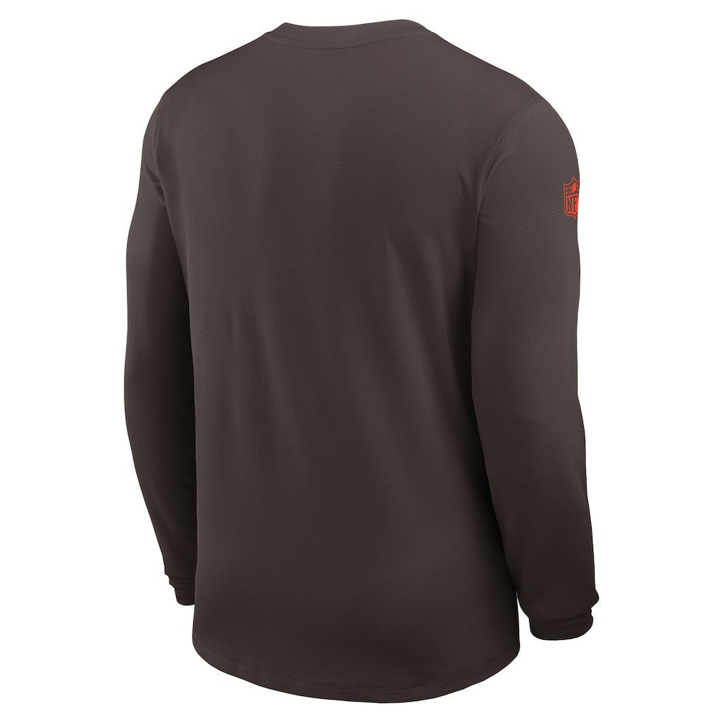 Cleveland Browns Sideline Coach UV Dri-FIT Long Sleeve Shirt | NFL Sale