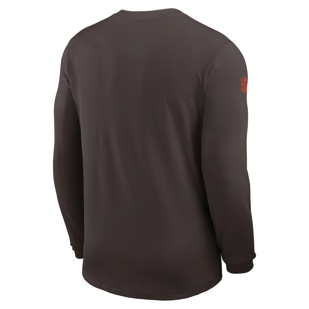 Cleveland Browns Sideline Coach UV Dri-FIT Long Sleeve Shirt | NFL Sale