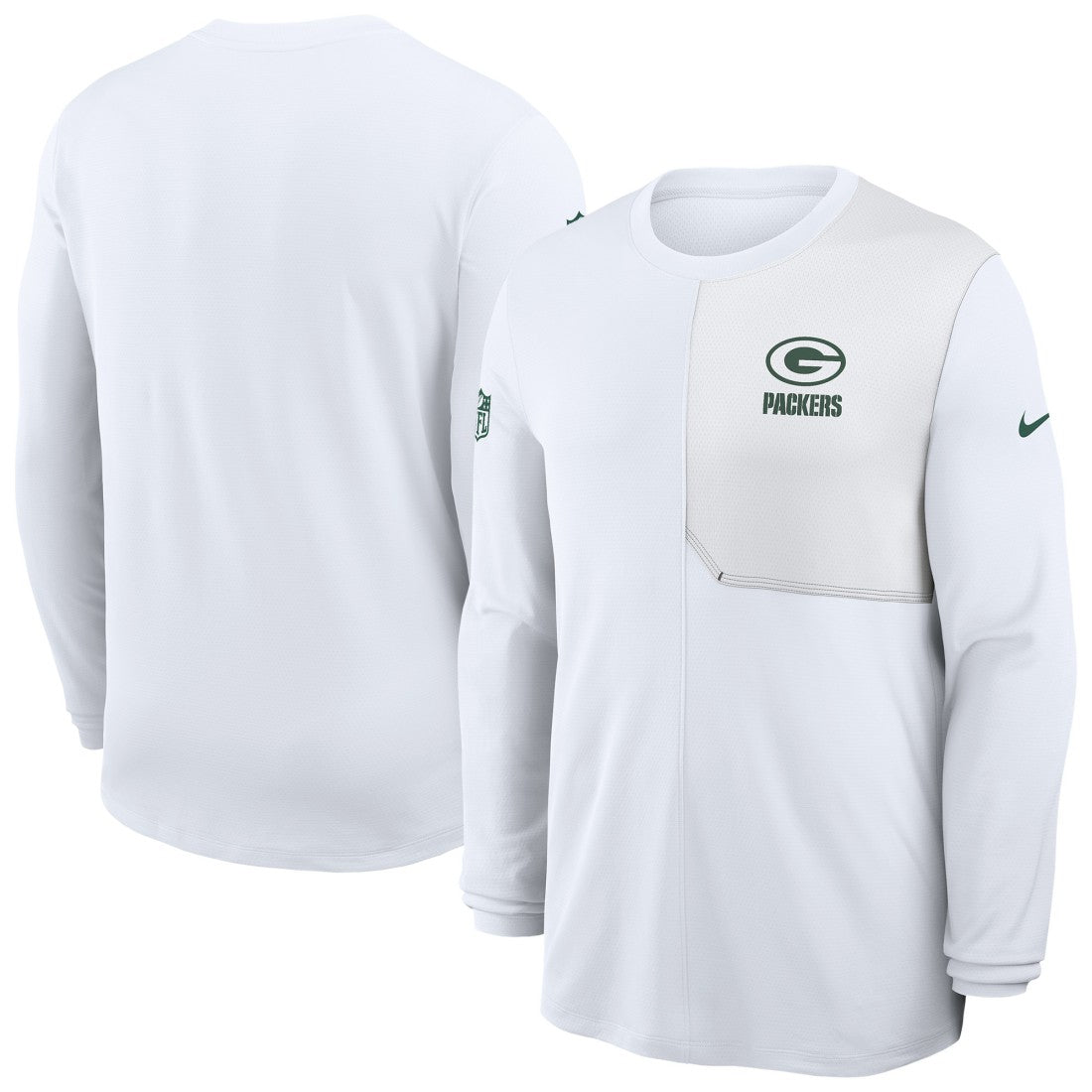 Green Bay Packers Sideline Coach UV Dri-FIT Long Sleeve Shirt | NFL New