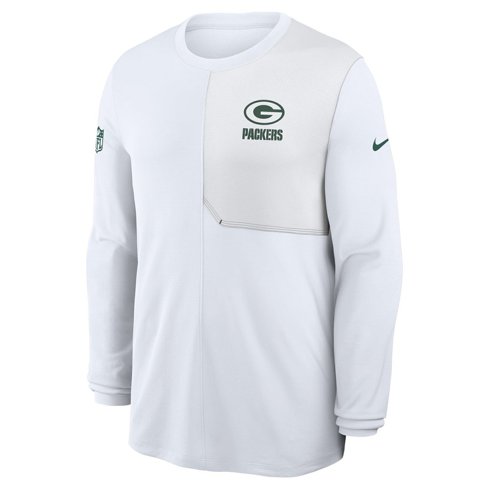 Green Bay Packers Sideline Coach UV Dri-FIT Long Sleeve Shirt | NFL New