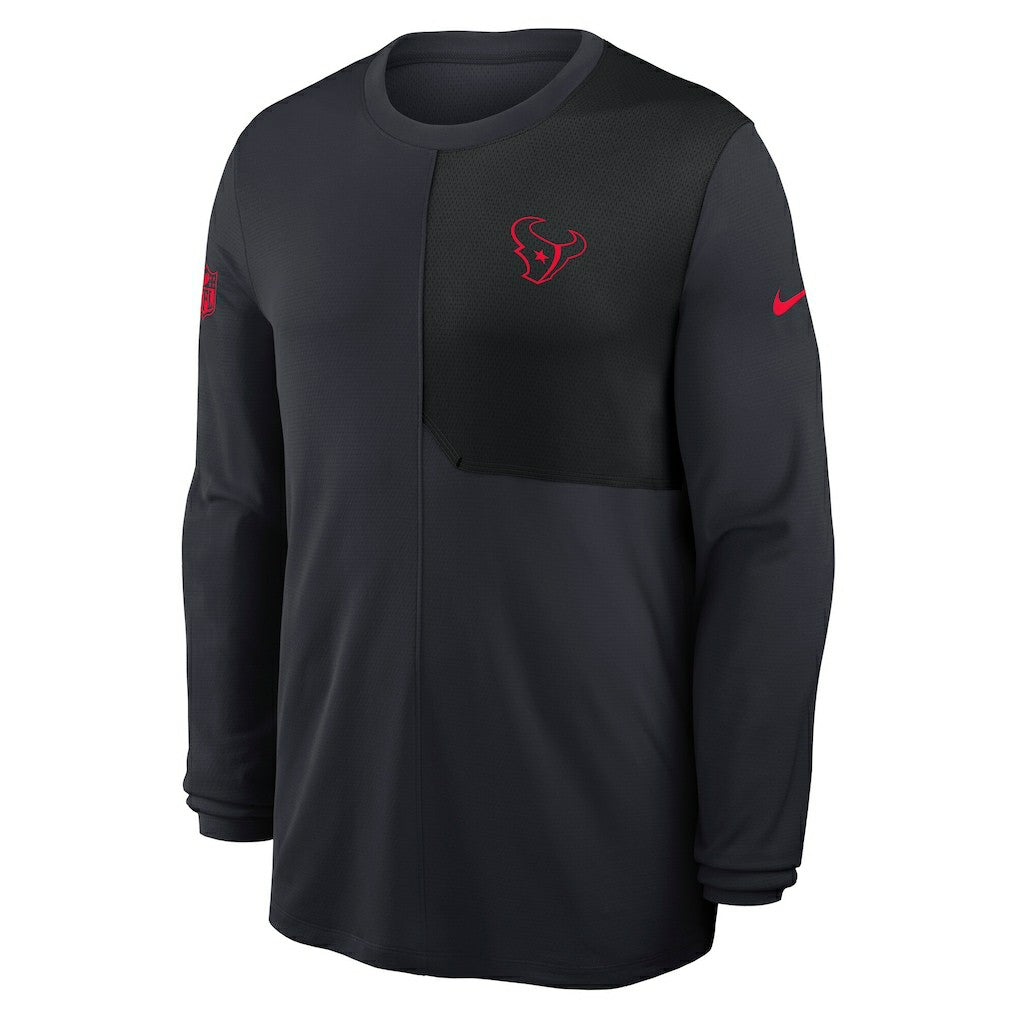 Houston Texans Sideline Coach UV Dri-FIT Long Sleeve Shirt | NFL New